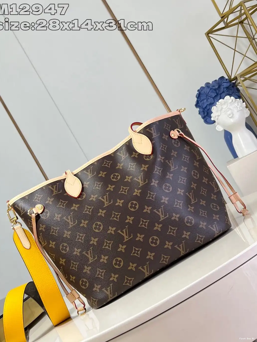 Firstbags ru Vuitton Neverfull MM-31*28*14cm Bandoulière Inside Louis Out 0705